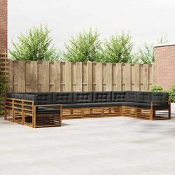 Compact and Stylish 11-Piece Outdoor Sofa Set