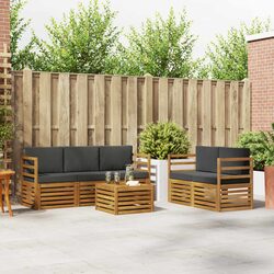 Compact 6-Piece Outdoor Sofa Set for Modern Spaces