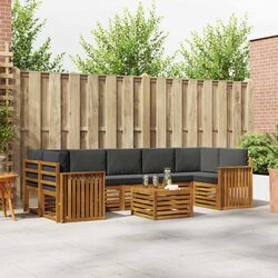 Compact and Stylish 8-Piece Outdoor Sofa Set