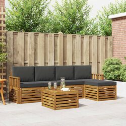 Comfortable Modular Outdoor Sofa Set, 6 Pieces