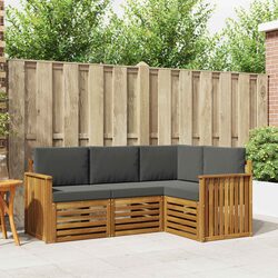 Compact and Functional Outdoor Sofa Set - 4 Pieces