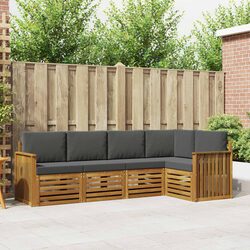 Concise 5-Piece Modular Outdoor Sofa Set