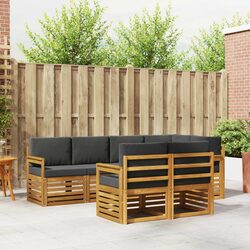 Compact 7-Piece Outdoor Sectional Sofa Set