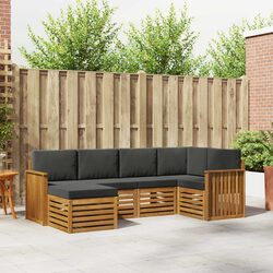 Sleek and Functional 6-Piece Sectional Sofa for Outdoors