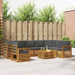 Compact 10-Piece Outdoor Sofa Set for Your Space