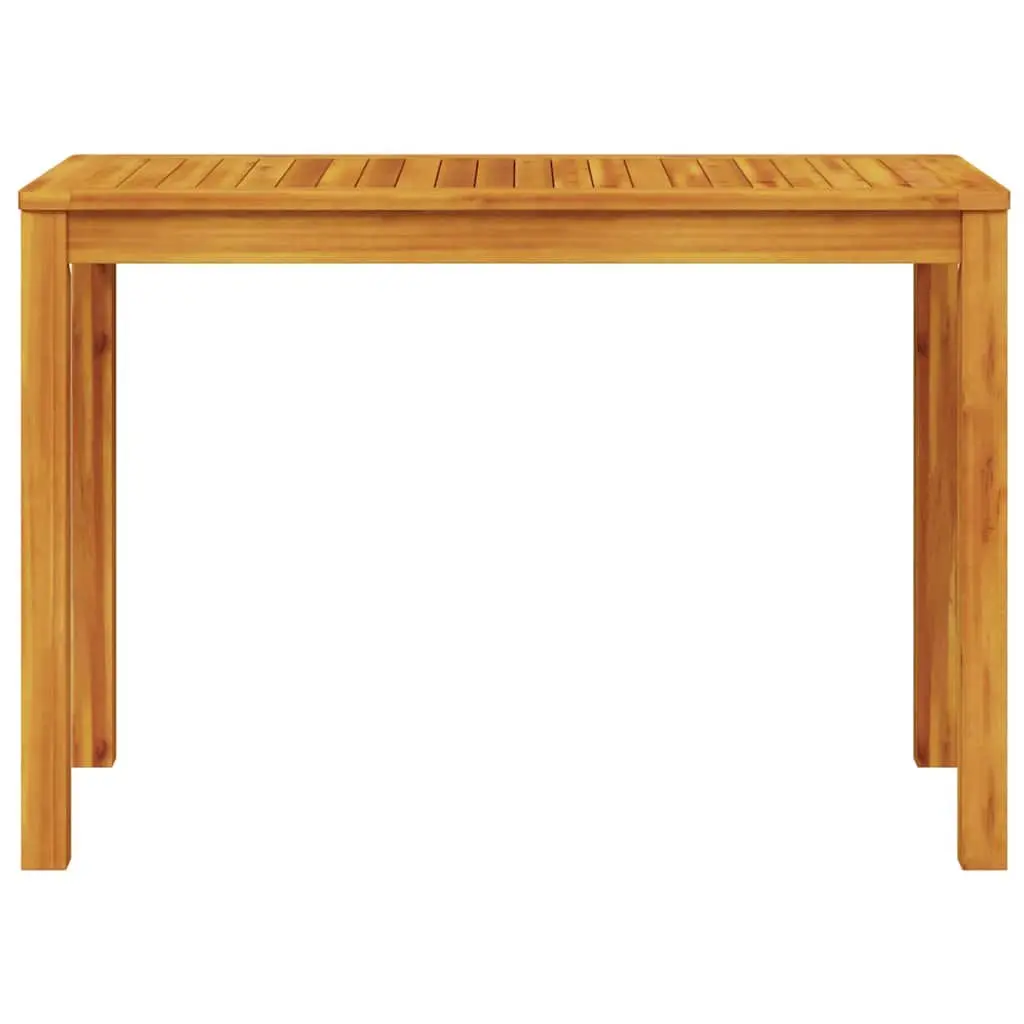 Garden Dining Set 3 Piece Brown Solid Acacia Wood Rectangular Table Outdoor