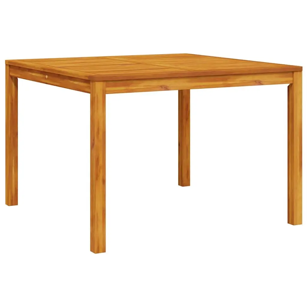 Garden Dining Set Brown 5 Piece Solid Acacia Wood Outdoor Furniture Table