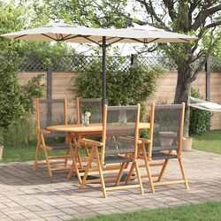 Compact and Reliable 5-Piece Garden Dining Set