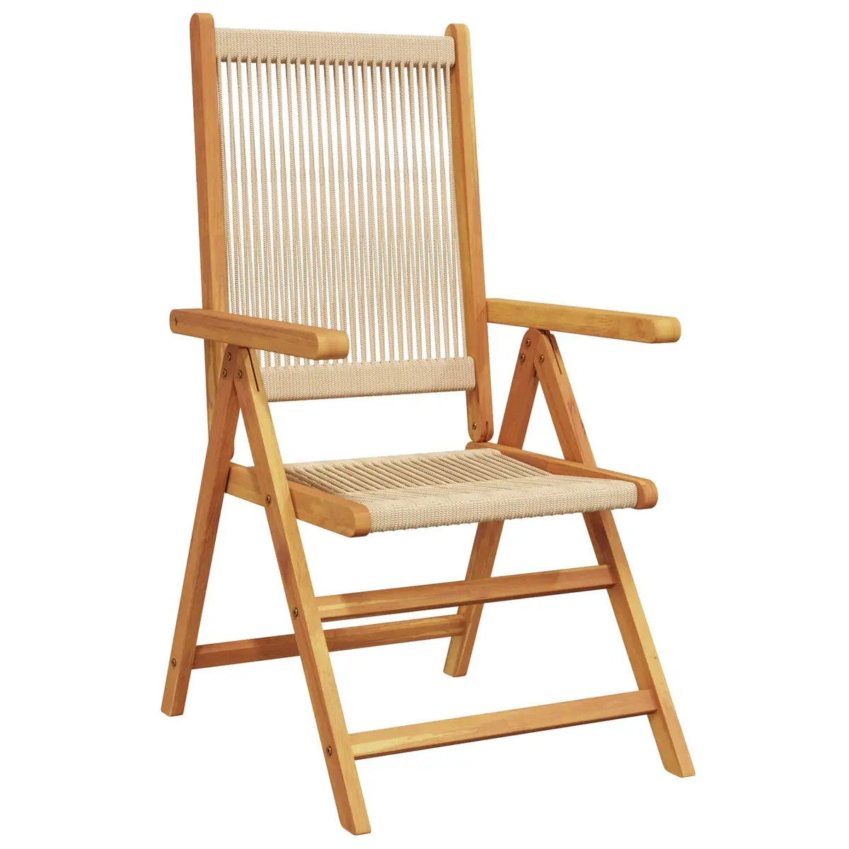 5-Piece Folding Garden Dining Set in Solid Acacia Wood