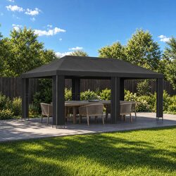 Compact 6 x 3 m Anthracite Garden Gazebo