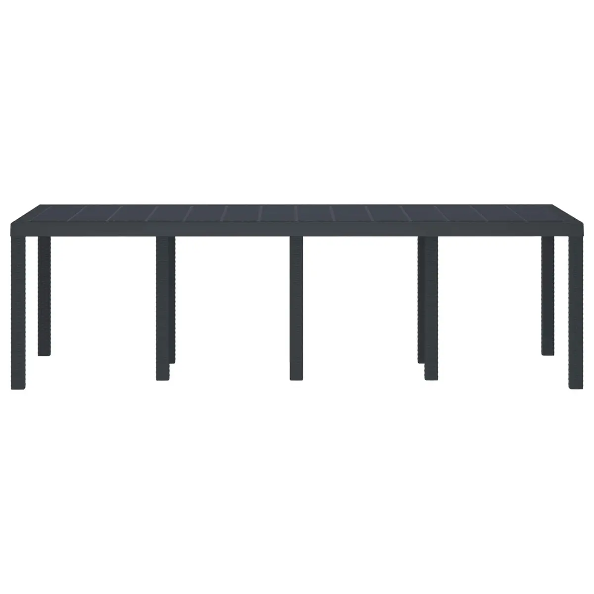 Garden Dining Table 250 x 100 cm Anthracite Rectangular Outdoor Patio Furniture