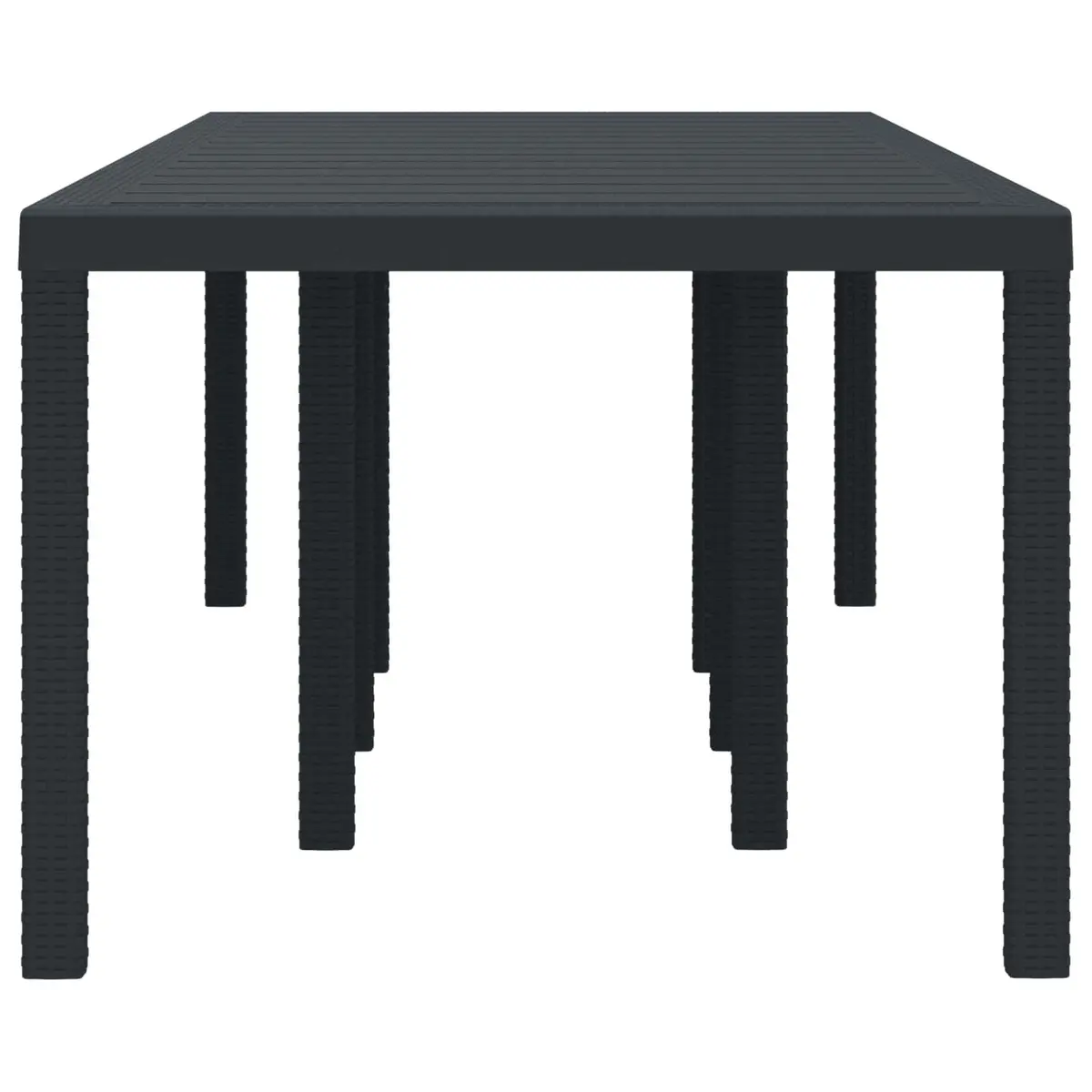 Garden Dining Table 250 x 100 cm Anthracite Rectangular Outdoor Patio Furniture