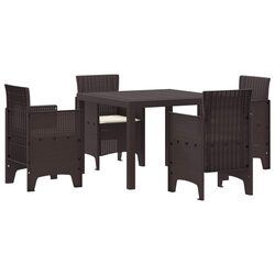 Concise 5-Piece Outdoor Dining Set for Entertaining