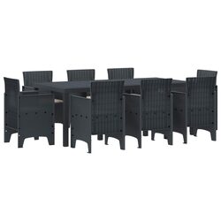 Confidently Designed 9-Piece Outdoor Dining Set