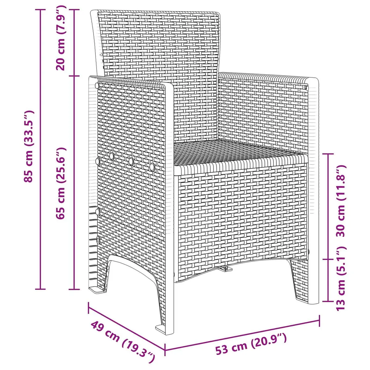 Garden Dining Set Anthracite 11 Pieces Modern Poly Rattan Outdoor Furniture