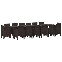 15-Piece Garden Dining Set for Effortless Outdoor Dining