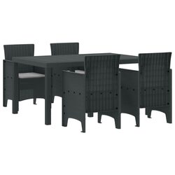 Concise 5-Piece Garden Dining Set: Stylish and Functional