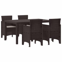 5-Piece Garden Dining Set: Modern and Compact Design