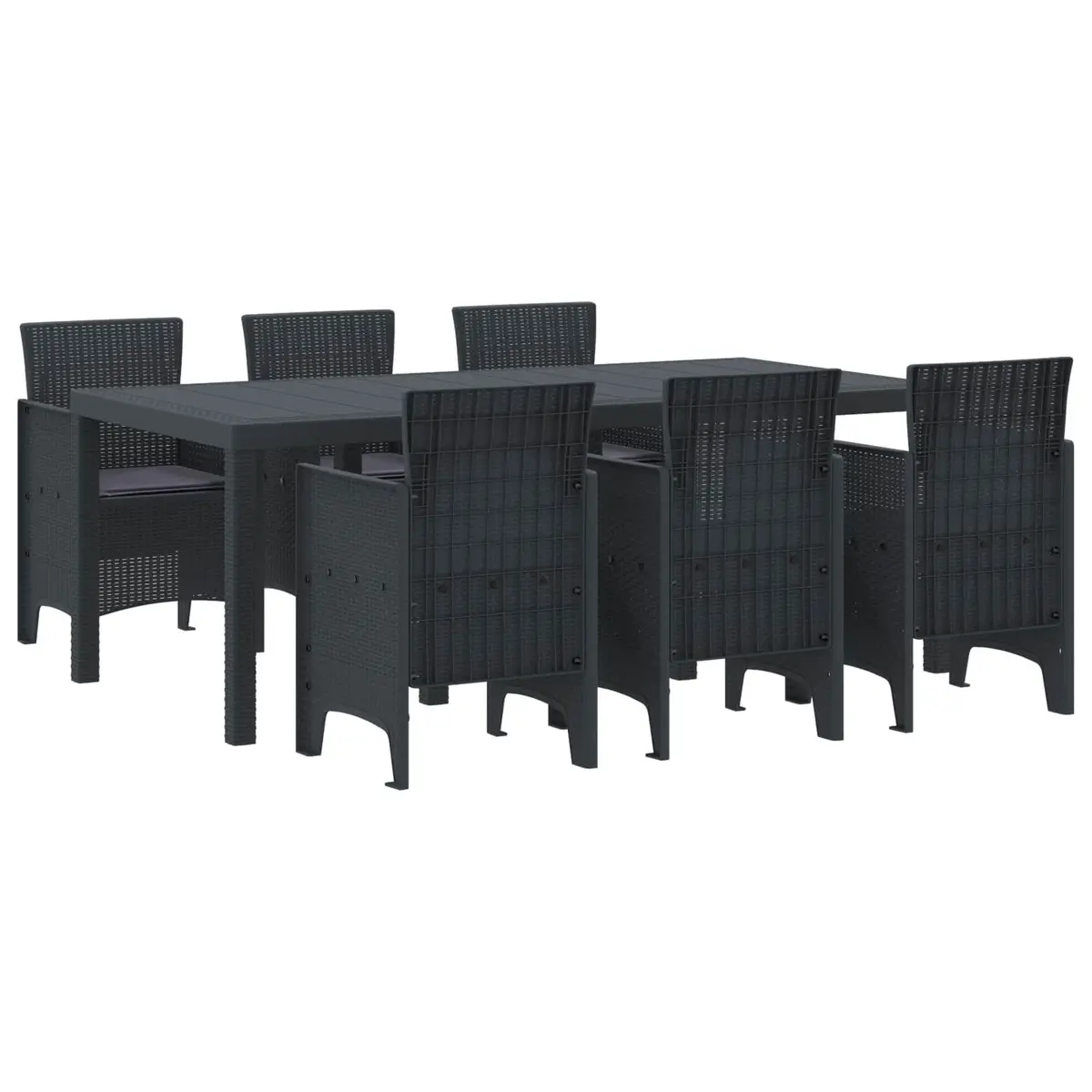 7-Piece Garden Dining Set for Outdoor Use