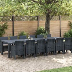 Friendly 13 Piece Outdoor Dining Set in Anthracite