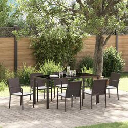 Compact 7-Piece Dining Set: Durable and Stylish