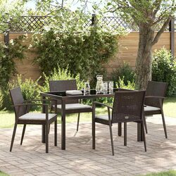 Compact and Stylish 5 Piece Outdoor Dining Set