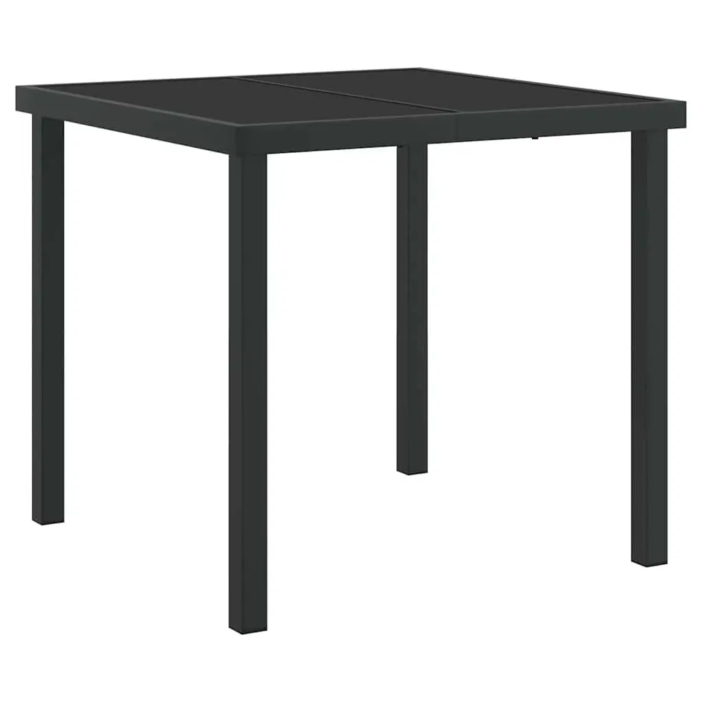 Garden Dining Set 5 Pieces Outdoor Furniture Table Chairs Steel Frame Textilene