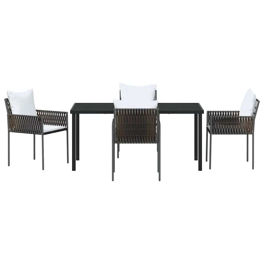 Garden Dining Set 5 Piece Outdoor Furniture Table Chairs Patio Rattan