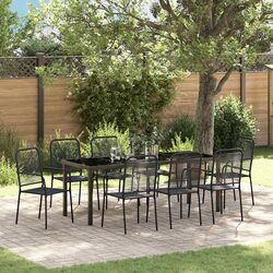 Compact and Stylish 9-Piece Outdoor Dining Set