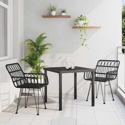 Concise and Stylish 3-Piece Garden Dining Set
