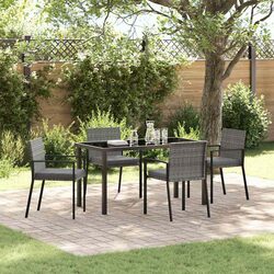 Compact 5-Piece Garden Dining Set for Outdoor Enjoyment