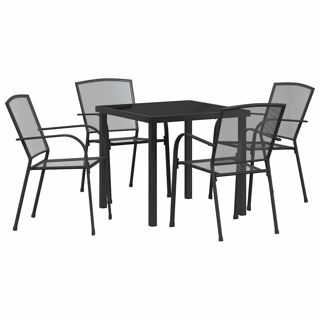5-Piece Outdoor Dining Set in Anthracite