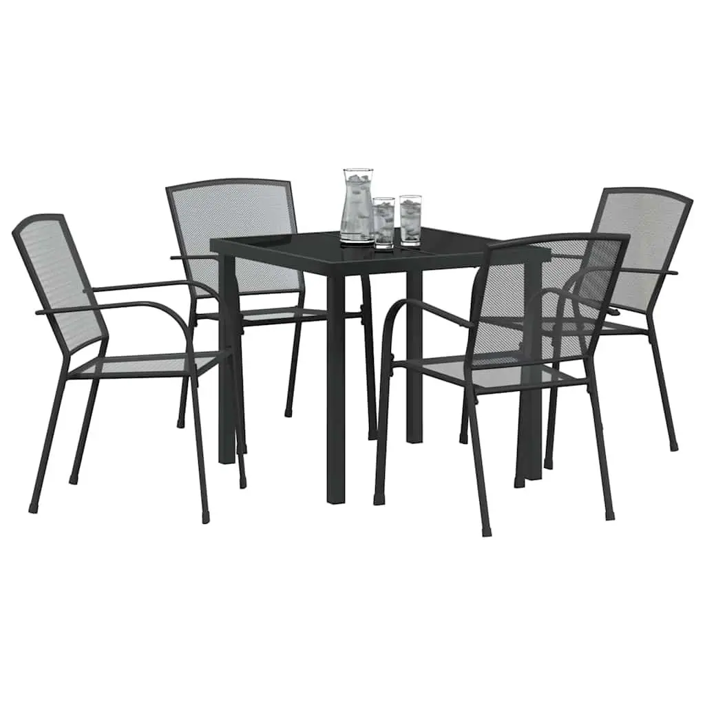 5-Piece Outdoor Dining Set in Anthracite