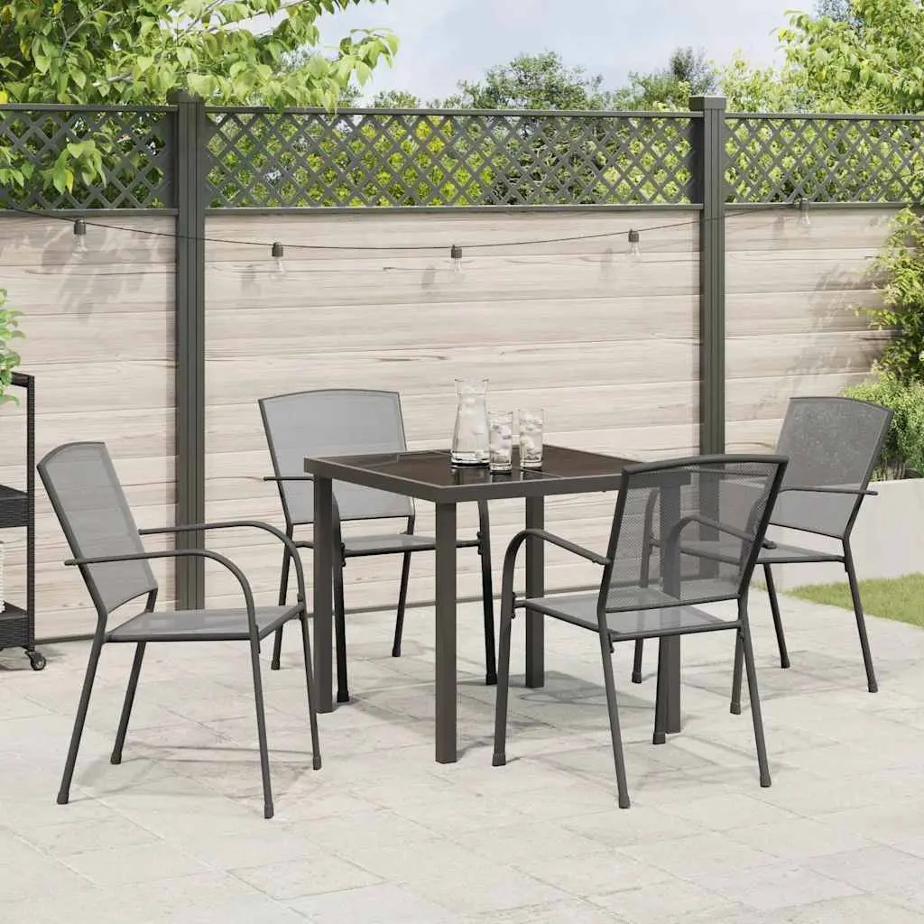 5-Piece Outdoor Dining Set in Anthracite