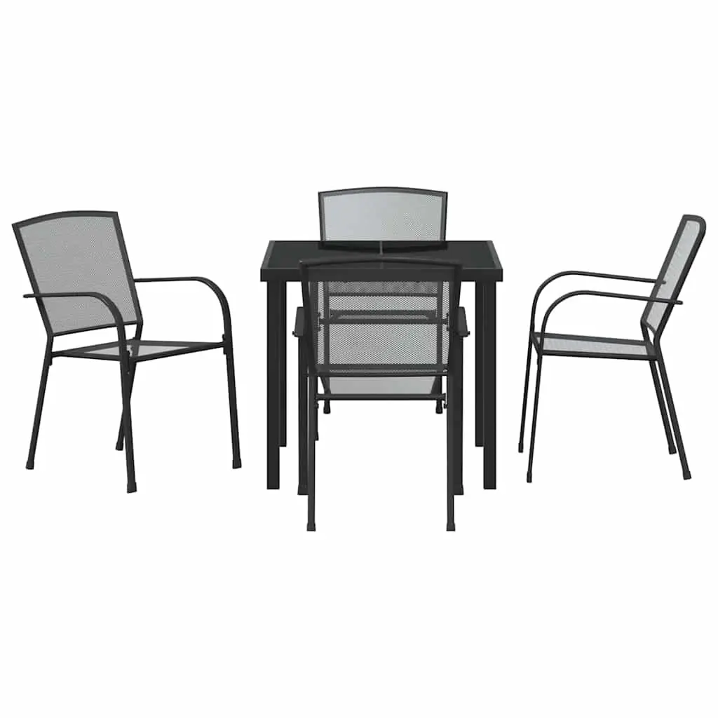 5-Piece Outdoor Dining Set in Anthracite