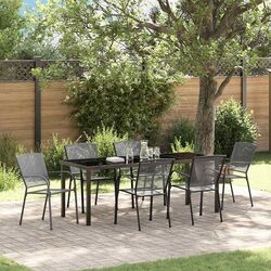 Concise 7-Piece Dining Set: Durable and Stylish