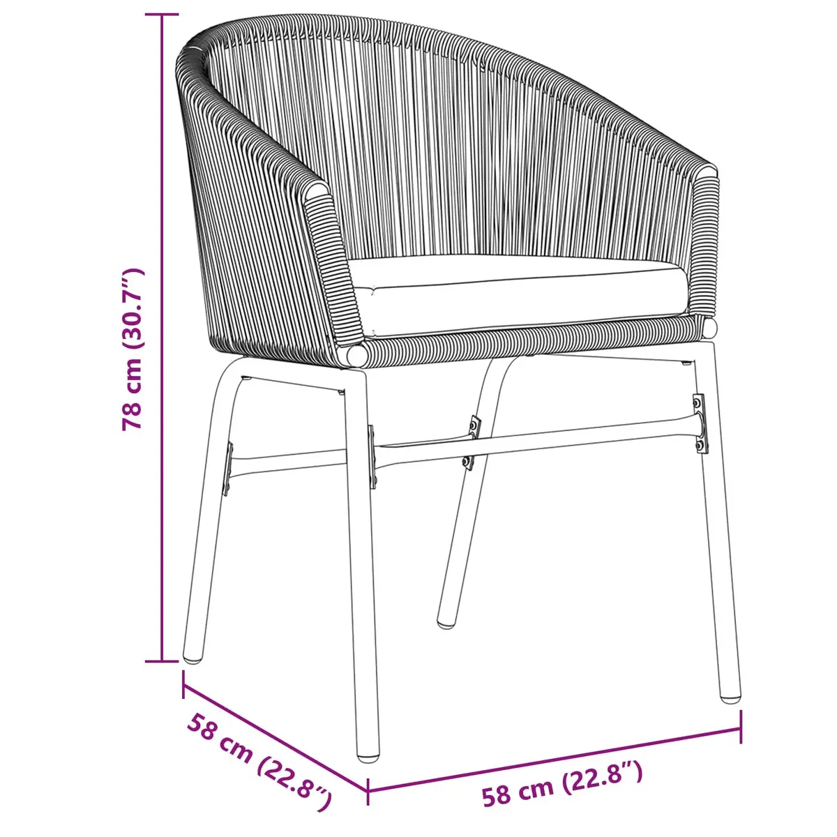 Garden Dining Set for Enjoying Meals