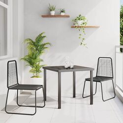 Compact 3 Piece Garden Dining Set for Outdoor Enjoyment