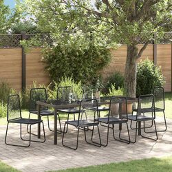 Compact 9-Piece Garden Dining Set for Outdoor Spaces
