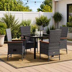 Compact and Stylish Garden Dining Set for Outdoor Use
