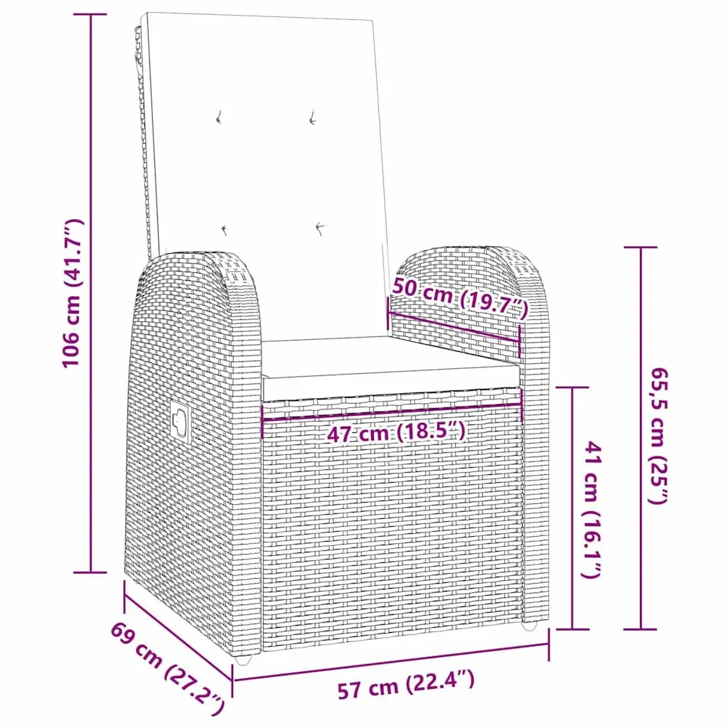 Garden Dining Set Grey 5 Piece Outdoor Furniture Poly Rattan Chair Table