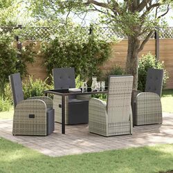Compact 5-Piece Dining Set for Outdoor Enjoyment