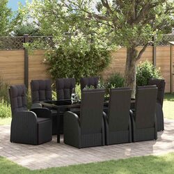 Compact 9-Piece Garden Dining Set for Outdoor Fun
