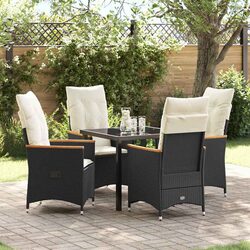 Compact 5-Piece Outdoor Dining Set for Garden Use