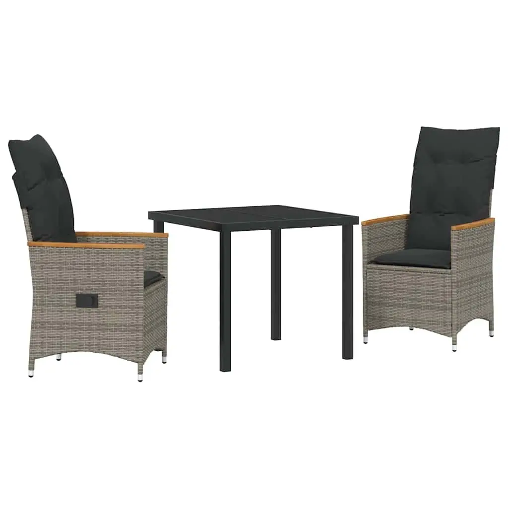 Grey Outdoor Dining Set 3-Piece