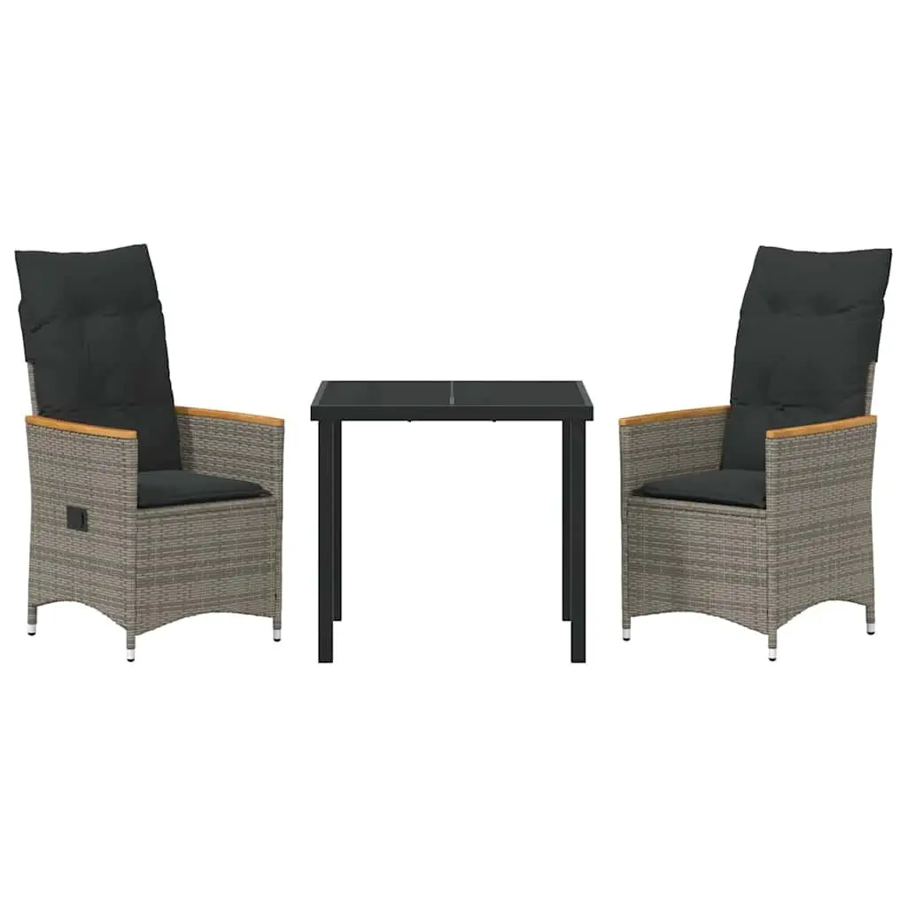 Grey Outdoor Dining Set 3-Piece