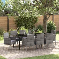 Compact and Functional 9-Piece Outdoor Dining Set
