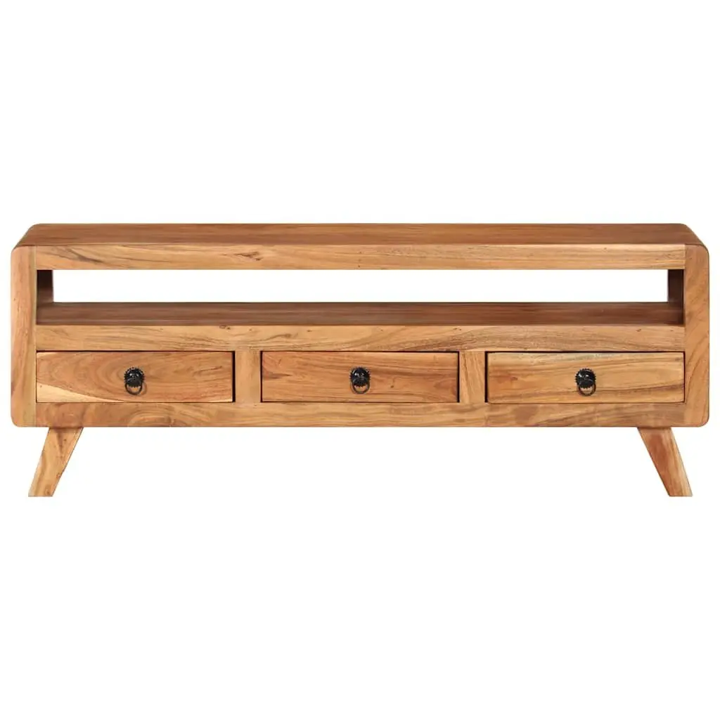 Brown TV Cabinet in Solid Acacia Wood