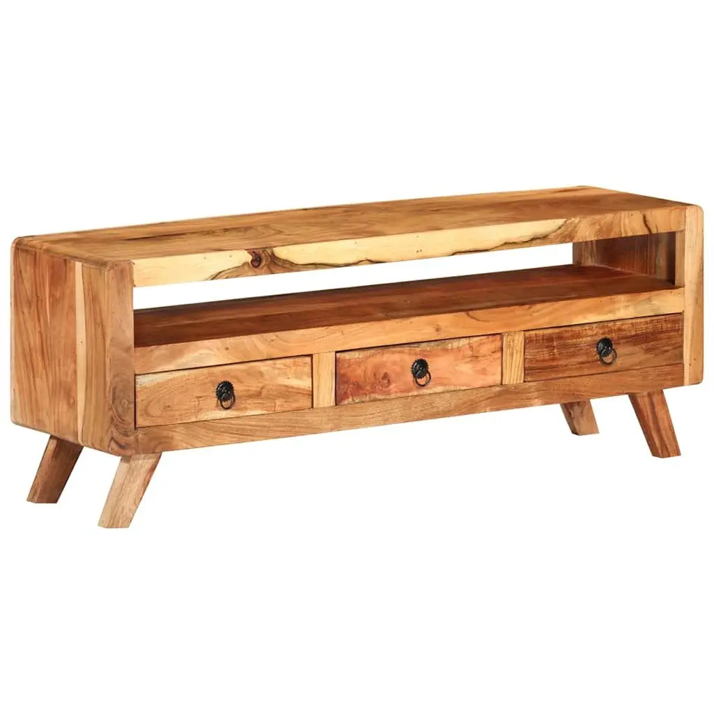 Brown TV Cabinet in Solid Acacia Wood