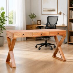 Mahogany Computer Desk: Simple and Effective Design